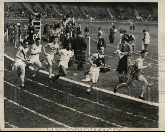 1940 Press Photo general view of Philadelphia High School 1 Mile Relay- Historic Images