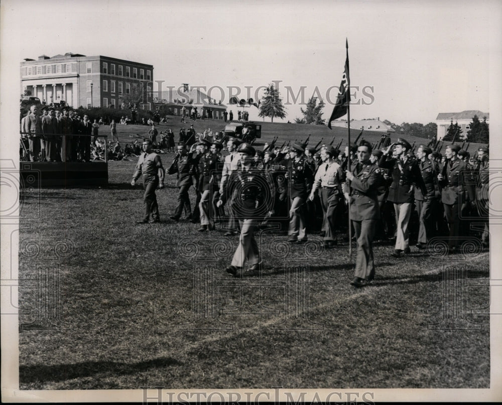 1939 Press Photo University of Maryland parade for Charley Keller of Yankees- Historic Images