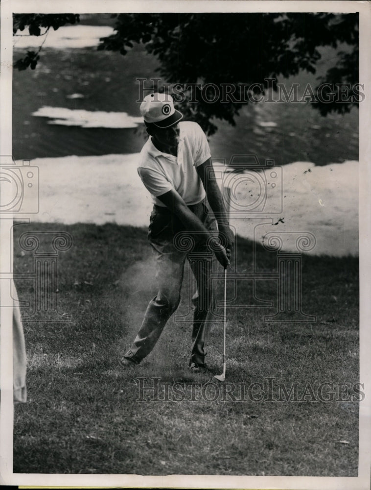 1962 Press Photo Moon Mullins in Western Open at Medinah CC near Chicago- Historic Images