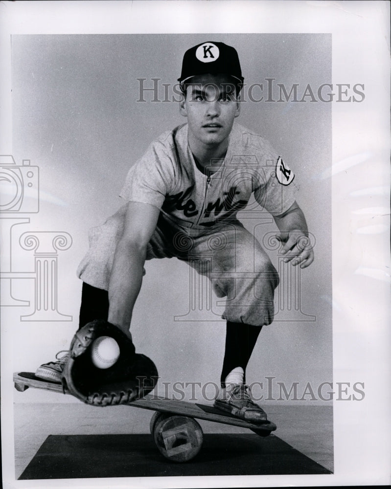 1963 Press Photo Gerry Hudec Kent State University 1st baseman - net08934- Historic Images