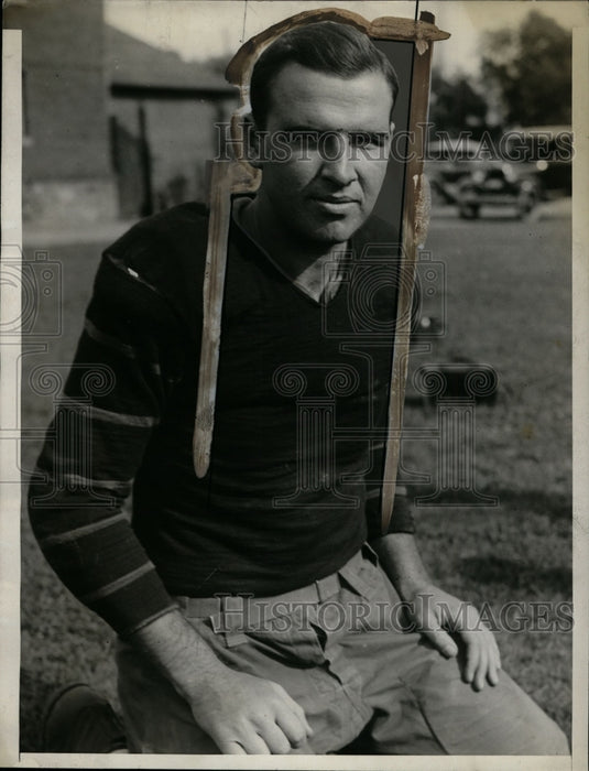 1929 Press Photo John R Whyte of Princeton football team at practice - net09467- Historic Images