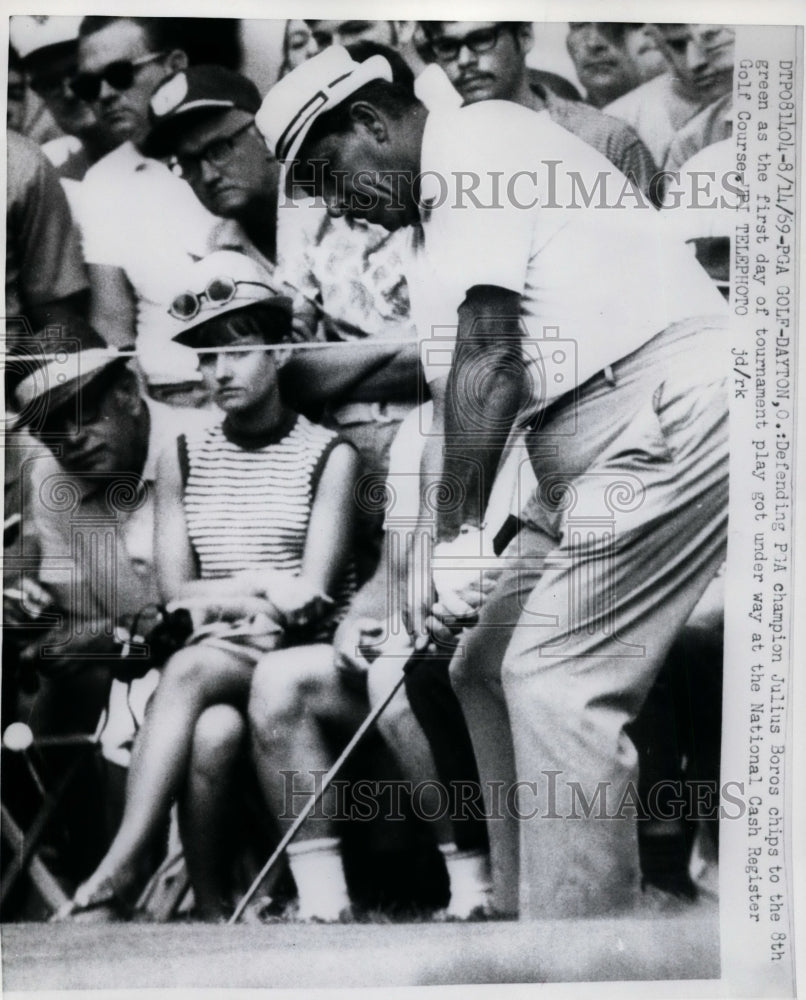 1969 Press Photo Golfer Julius Boros at National Cash Register Golf Course- Historic Images