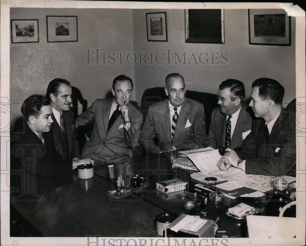 1949 Press Photo Paul Hurd, Clark Shepard, Don Hornbeck, Ellis Ryan, Tome Burke- Historic Images