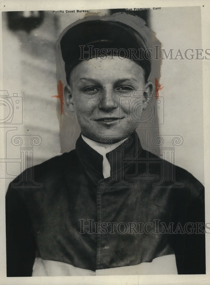 1927 Press Photo Novice jockey G Philpot at Tijuana MExico track - net12166- Historic Images