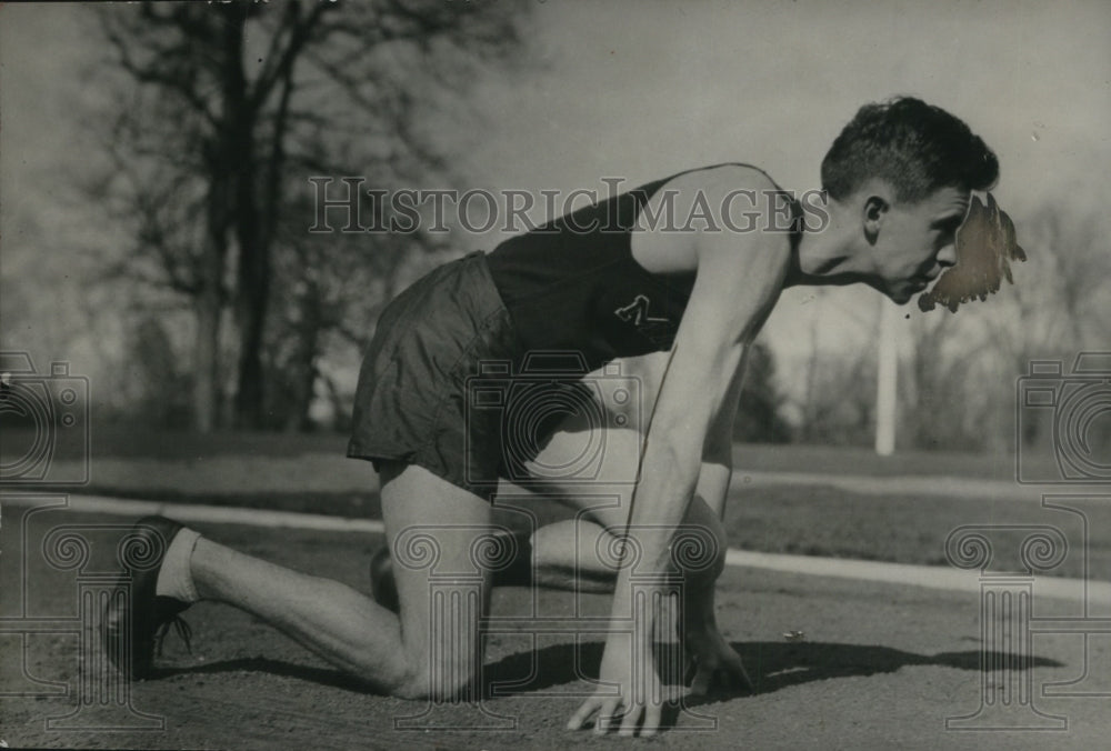 1932 Press Photo Charles Shugert Miami University track miler - net12413- Historic Images