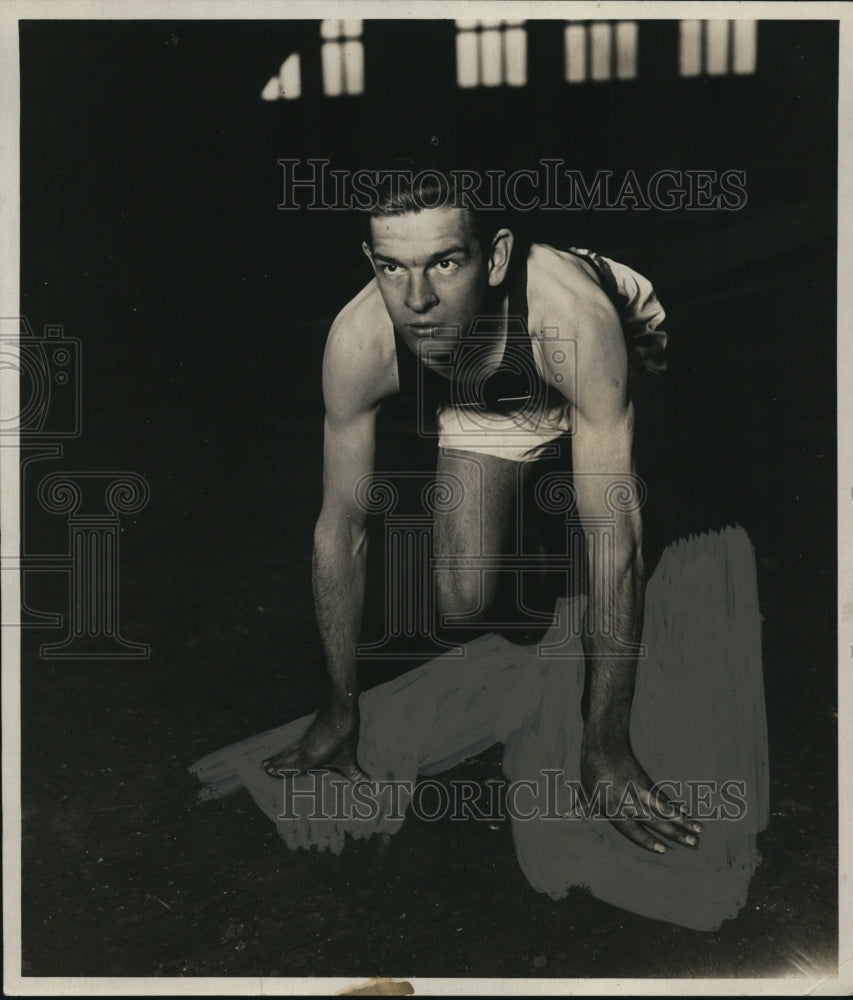 1927 Press Photo Captain Dax Tierney Northwestern University track team- Historic Images