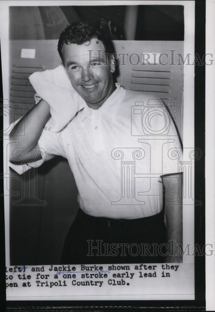 1956 Press Photo PGA golfer Jack Burke Jr at Tripoli Club golf - net13399
