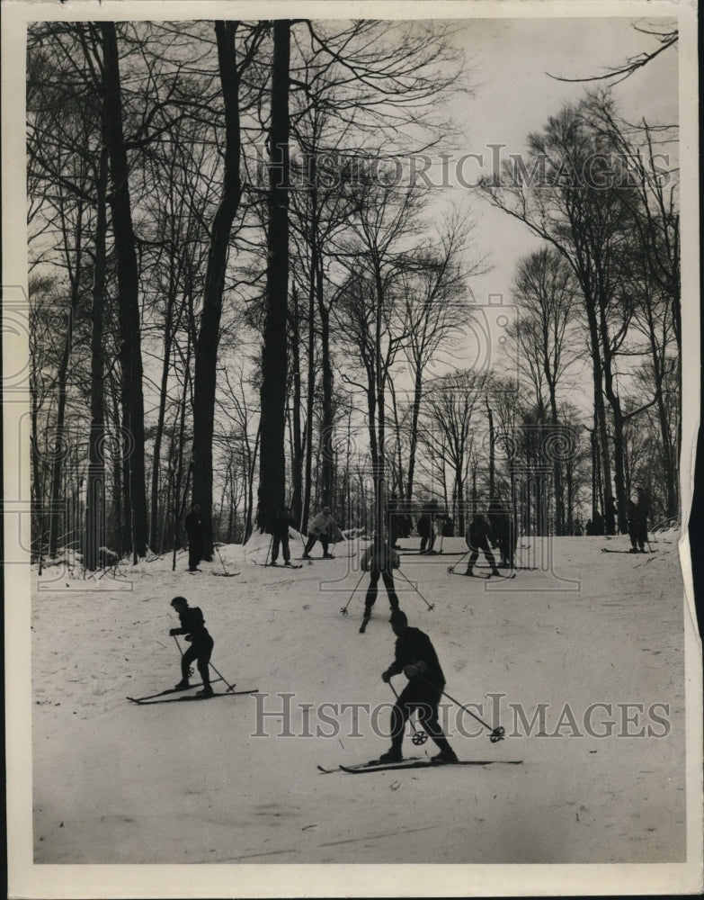 1950 Press Photo Chardon ski runs in Cleveland Ohio area - net14612- Historic Images