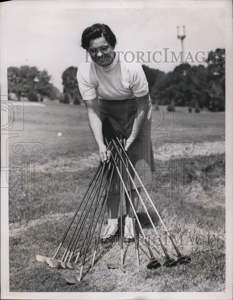 1939 Press Photo Fay Crocker at Amateur women&#39;s Golf at Noroton CT - net15519- Historic Images