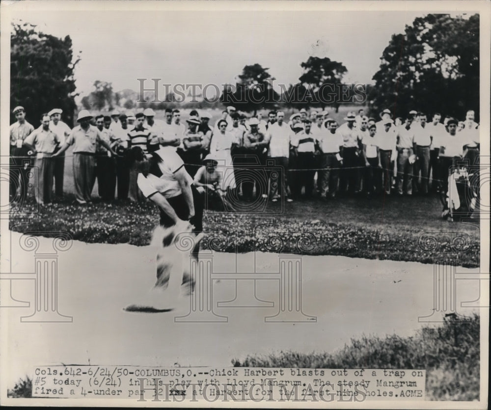 1950 Press Photo Chick Harbert at golf tournament at Columbus Ohio - net15767- Historic Images