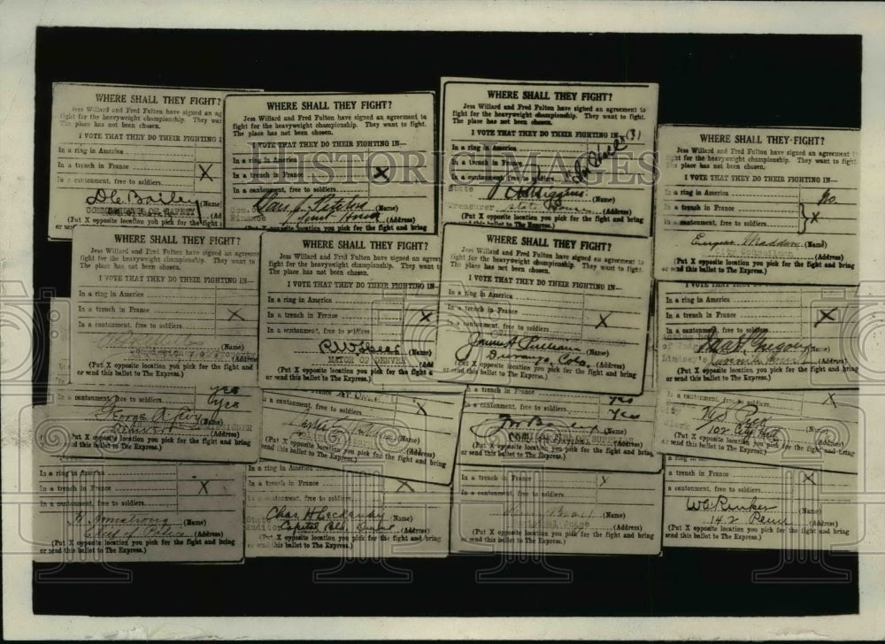 1918 Press Photo Denver Express fight contest votes by Cole State - net16164- Historic Images