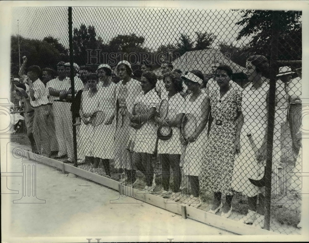 1933 Press Photo Women at US Western Tennis Championships in River Forest ILL- Historic Images