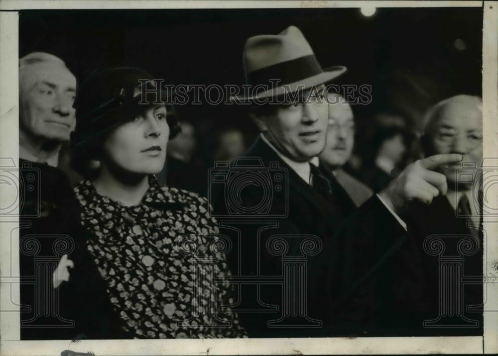 1935 Press Photo Mr & Mrs Gene Tunney boxer and wife with other men - net17026- Historic Images