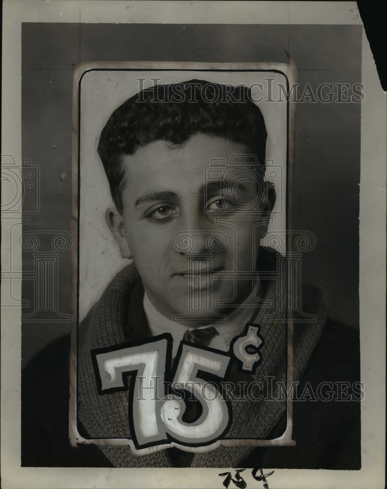 1936 Press Photo Johnnie Schwartz in winter clothing - net17217- Historic Images