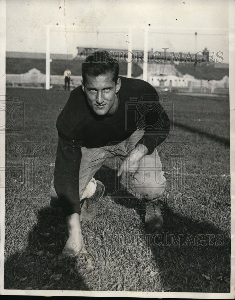 1930 Press Photo Sandy Wiener at football at Yale University - net18201- Historic Images