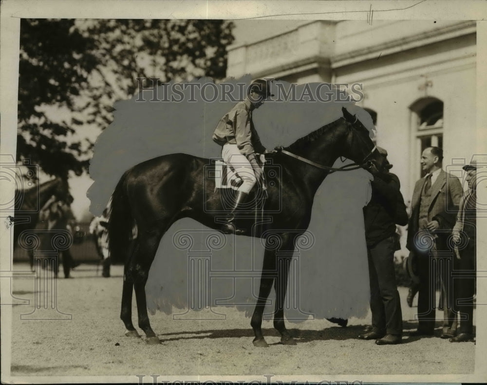 1926 Press Photo Belmont Park NY winner Samartieus &amp; jockey Harry Richards- Historic Images
