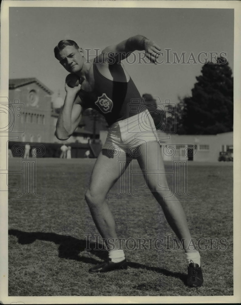 1932 Press Photo Co-Captain Bob Hall Of University Of Southern California- Historic Images