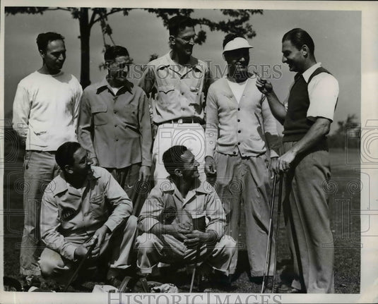1946 Press Photo Eaton Axle golf team Frank Intorcio, Al Metti, Anthony Capassoy- Historic Images