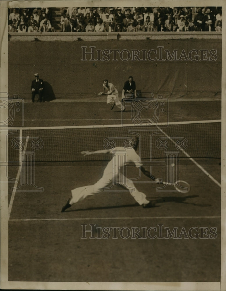 1935 Press Photo Allison and Sidney Wood Finals Match - net22255- Historic Images