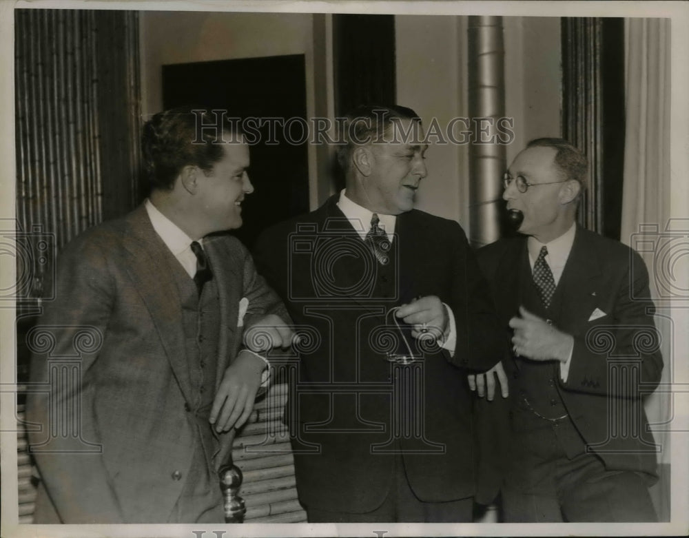 1936 Press Photo National League baseball officials gather in New York City- Historic Images