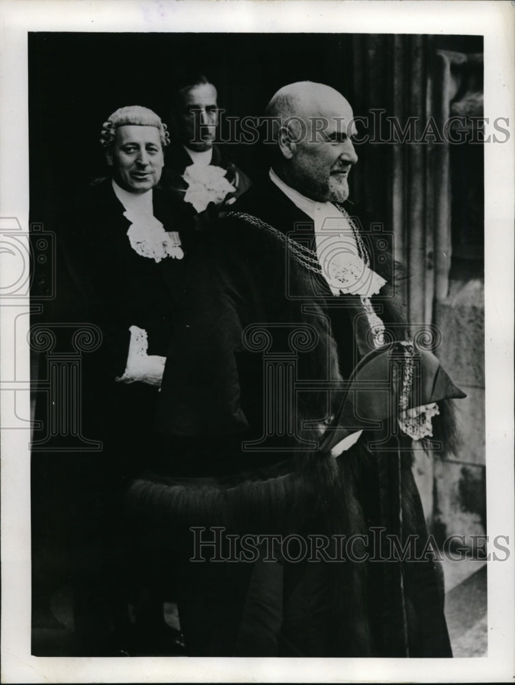 1941 Press Photo Sir John Laurie London's 1st bearded Lord Mayor sworn in- Historic Images