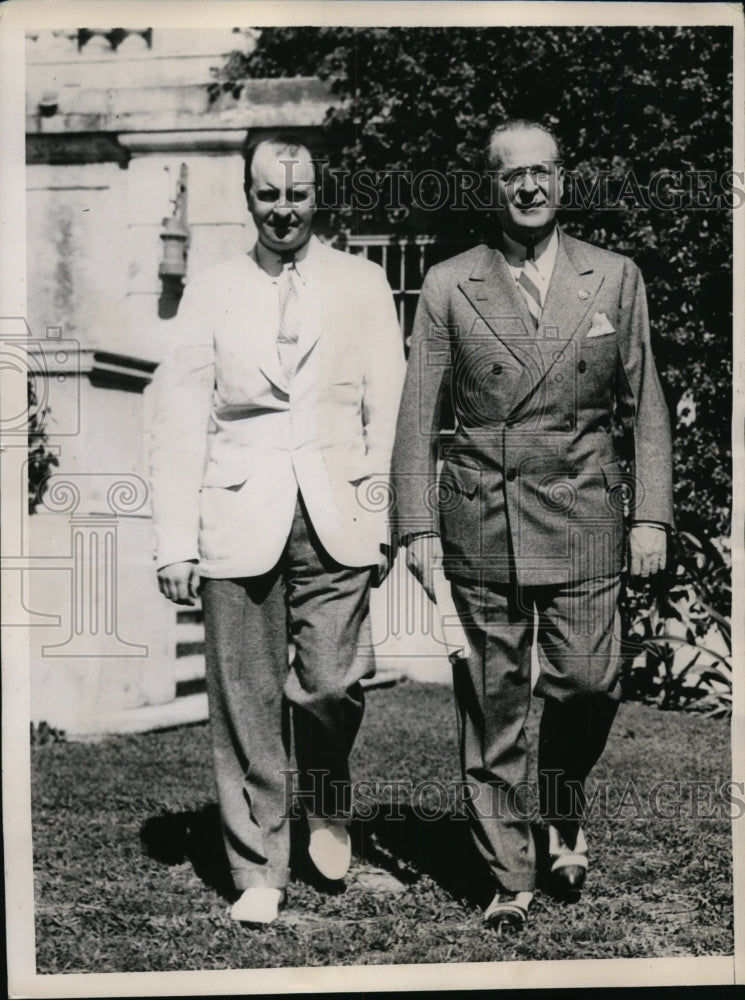 1936 Press Photo New York racing executives John Shevlin, Herbert Rayard Swope- Historic Images