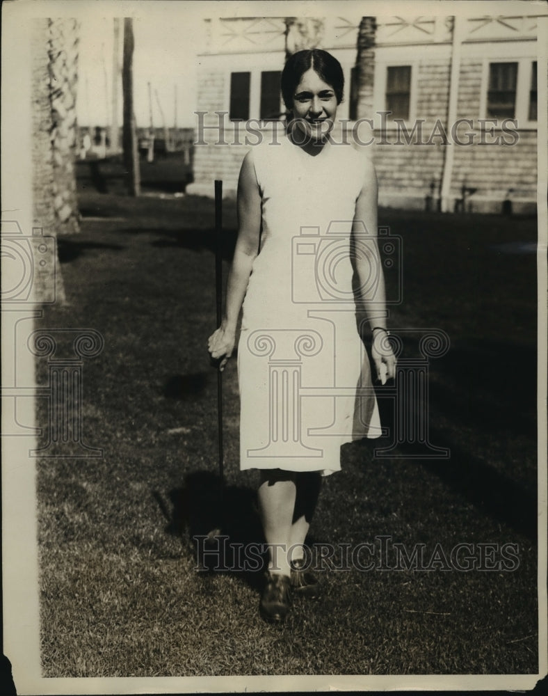 1929 Press Photo Former Golf Champion Mrs. Louis Reinhardt of Chicago- Historic Images