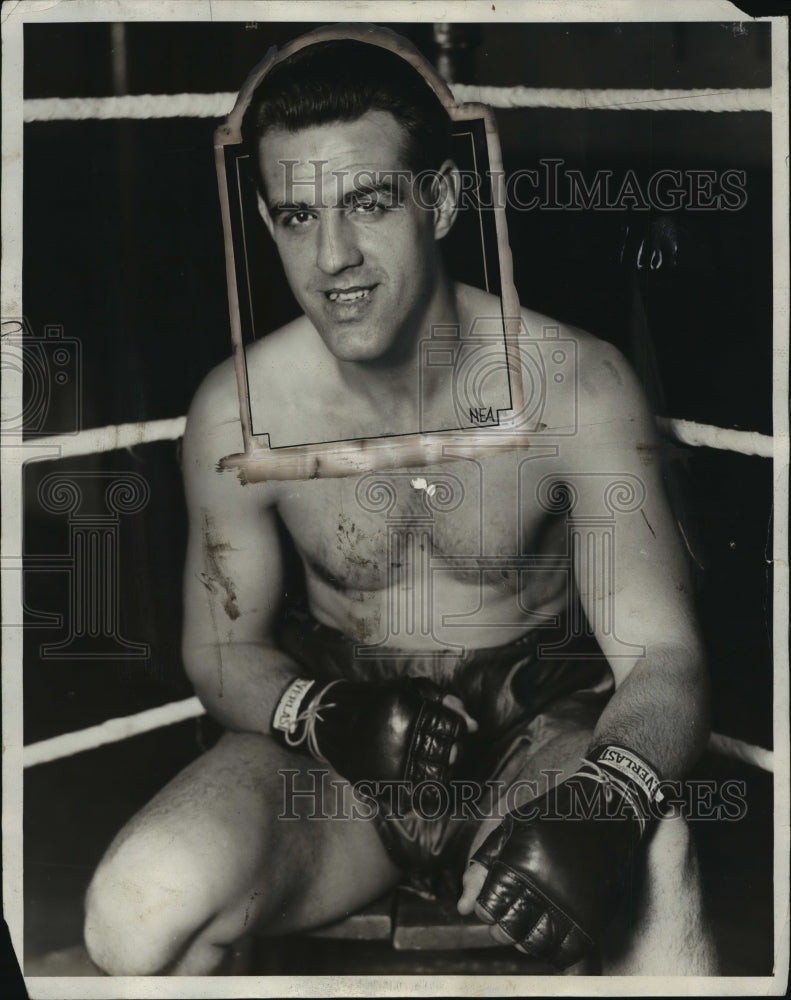 1928 Press Photo Boxer Otto Van Porst at training in a gym - net27191- Historic Images