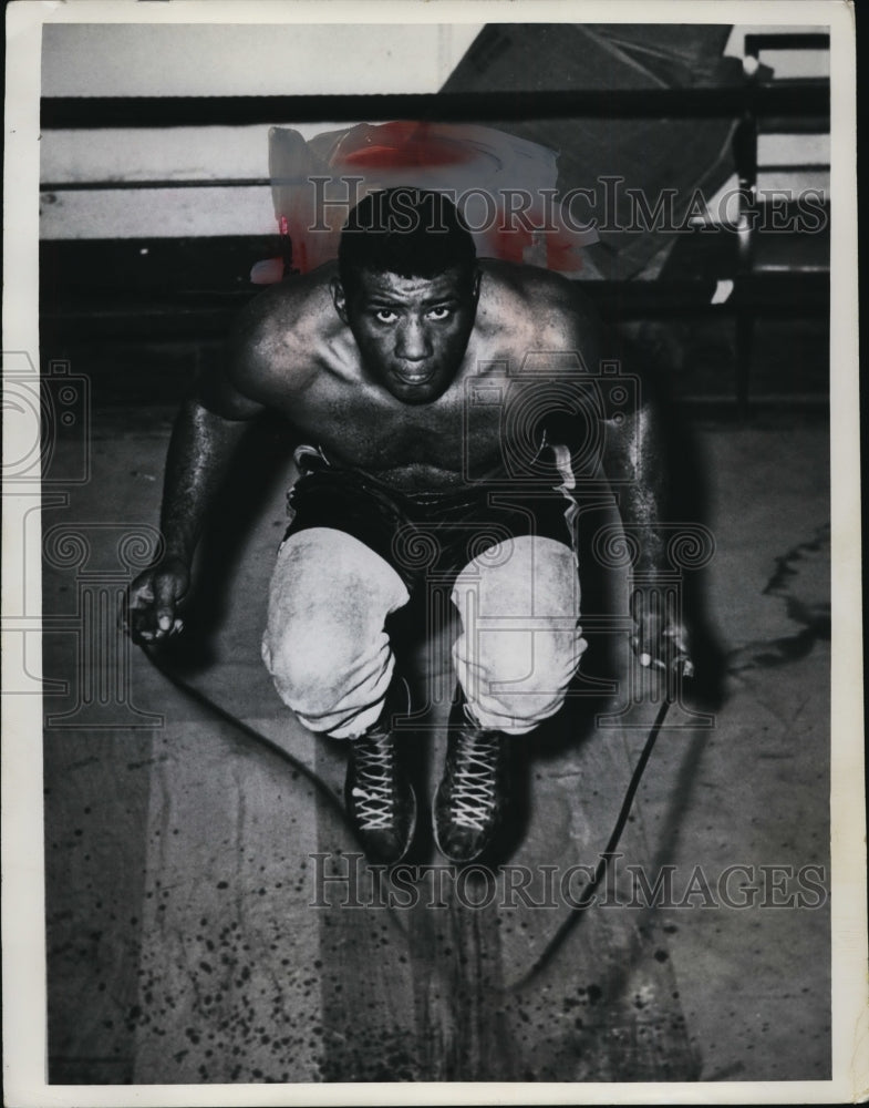 1970 Press Photo Floyd Patterson trains for bout vs Charley Green in NYC- Historic Images