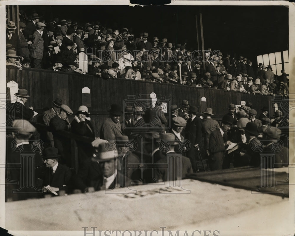 1927 Press Photo Rochester greyhound race fans crowd the stands - net28620- Historic Images