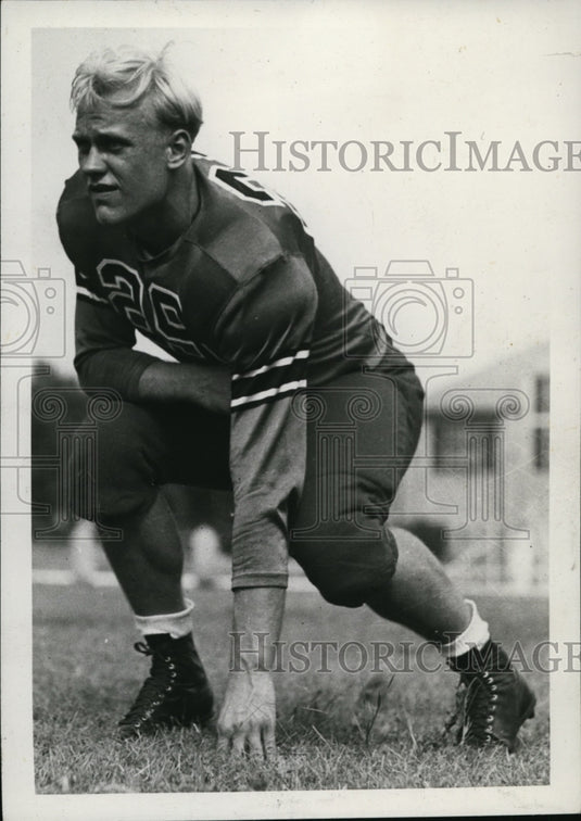 Press Photo University of Missouri left end Bud Orf - net28646- Historic Images