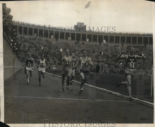 1930 Press Photo IC4A track at Harvard Charles Engle, Thomas Bowie - net29436- Historic Images