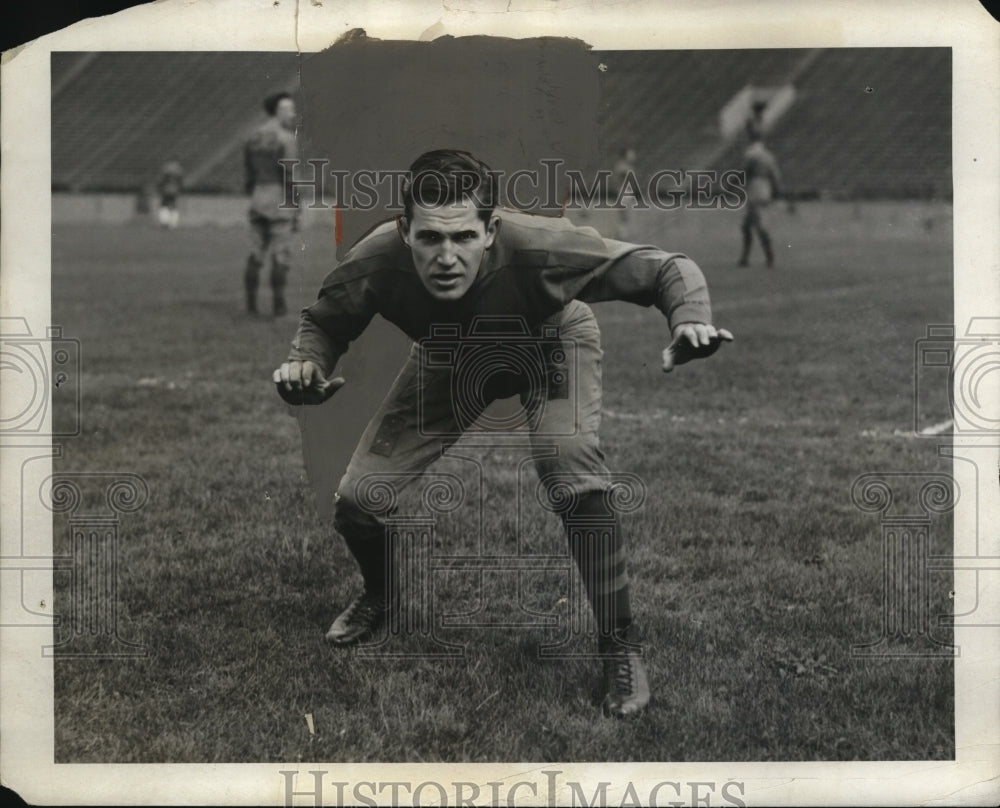 Press Photo Football player Tully of University of Pennsylvania - net29775- Historic Images