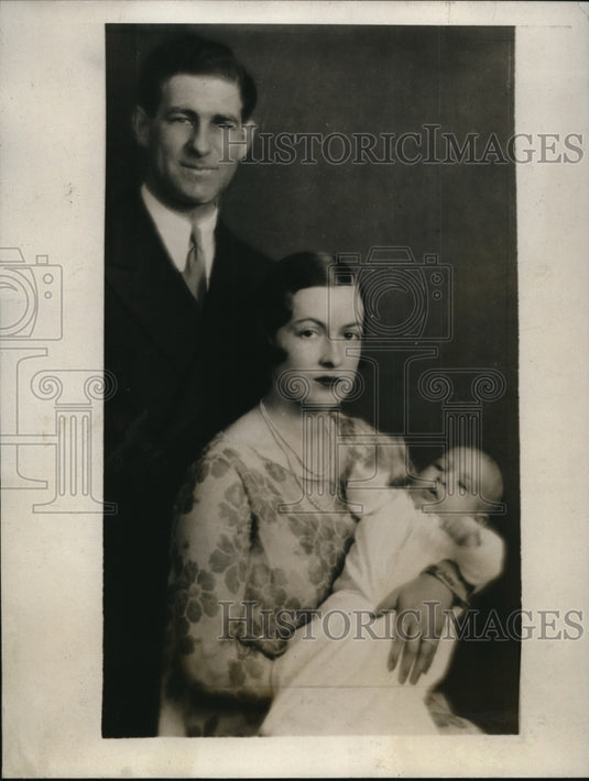 Press Photo Washington Senators mgr. Stanley Harris and family - net29940- Historic Images