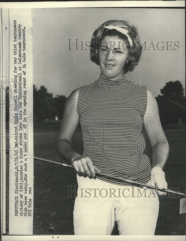 1965 Press Photo Susie Maxwell Compete In A Tournament At The Coloernook Club- Historic Images