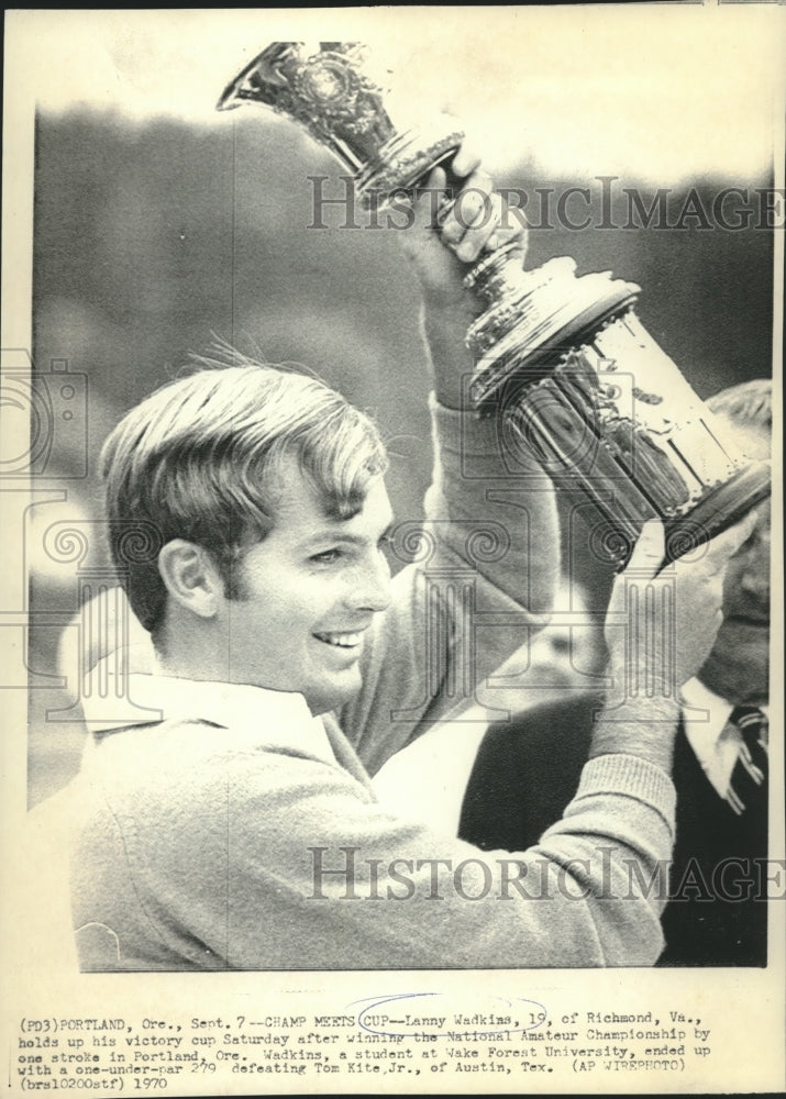 1970 Press Photo Laddy Wadkins National Amateur Championships - net35112- Historic Images