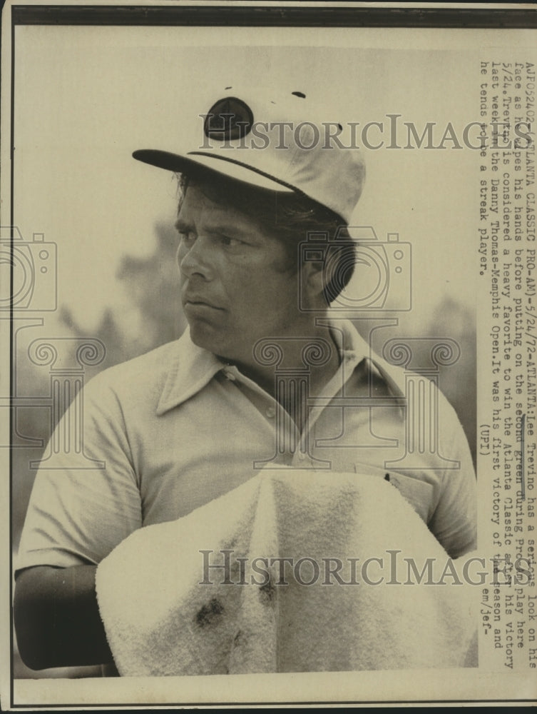 1972 Press Photo Lee Trevino at Pro-Am Play is favorite to win Atlanta Classic- Historic Images