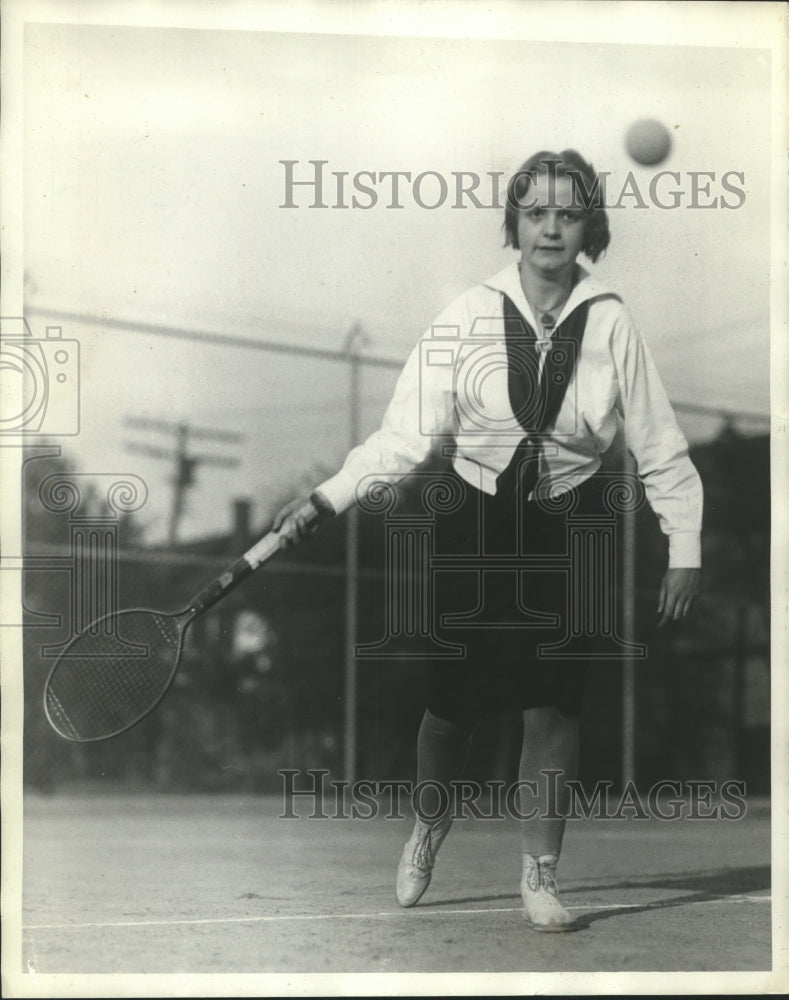 1929 Press Photo Kathryn Fox Shuw High Tennis Member - net35317- Historic Images