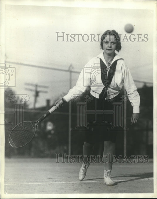 1929 Press Photo Kathryn Fox Shuw High Tennis Member - net35317- Historic Images