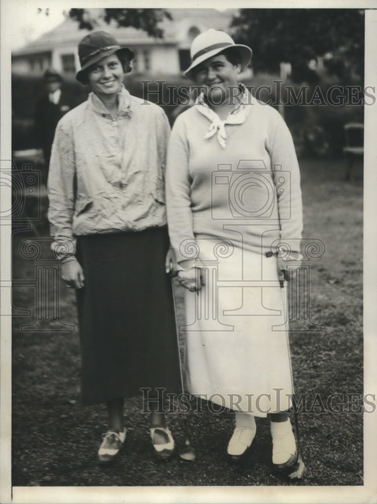 1934 Press Photo Virginia Van Wie Defeats Dorothy Traung at Women&#39;s Nationals- Historic Images