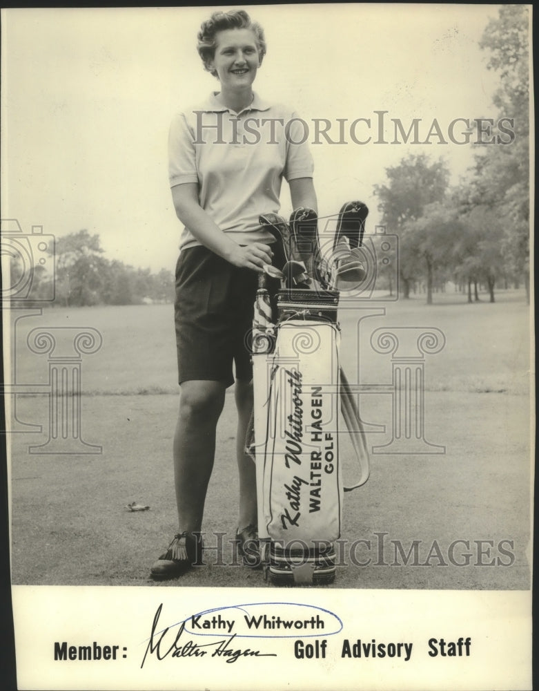 1963 Press Photo Golfer Kathy Whitworth - net35444- Historic Images