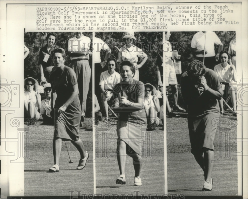 1963 Press Photo Marilyn Smith winner of the Peach Blossom golf tournament- Historic Images