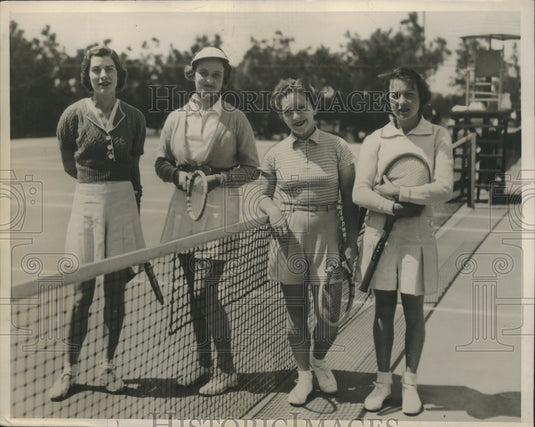 1936 Press Photo Doubles Championship Players Johnson & Kirsh - net35594- Historic Images