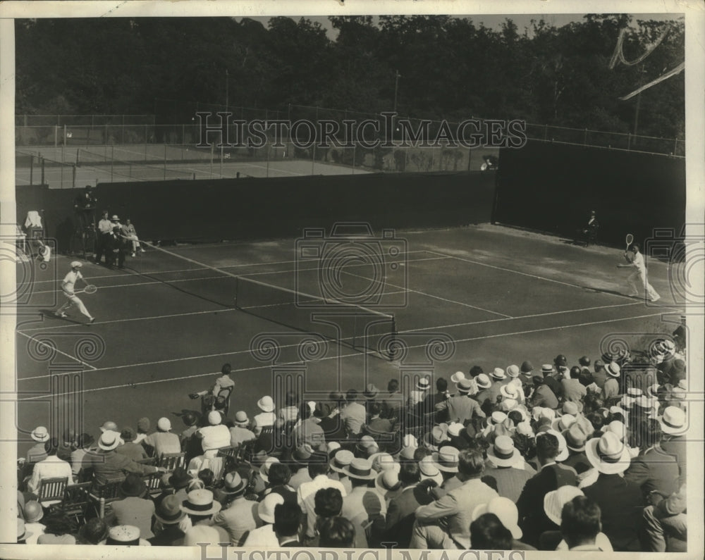 1932 Press Photo View During the Vines-Crawford Match - net35932- Historic Images