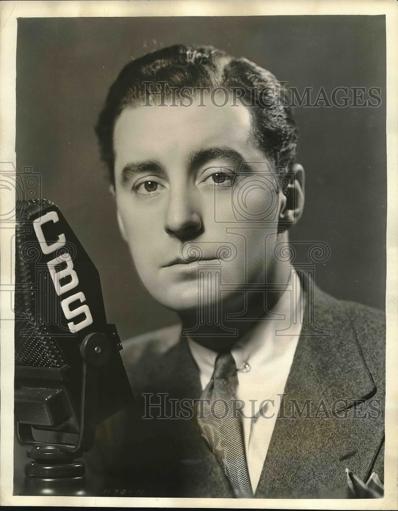 1934 Press Photo Milton Watson, Baritone in "Captain Flynn O'Flynn"