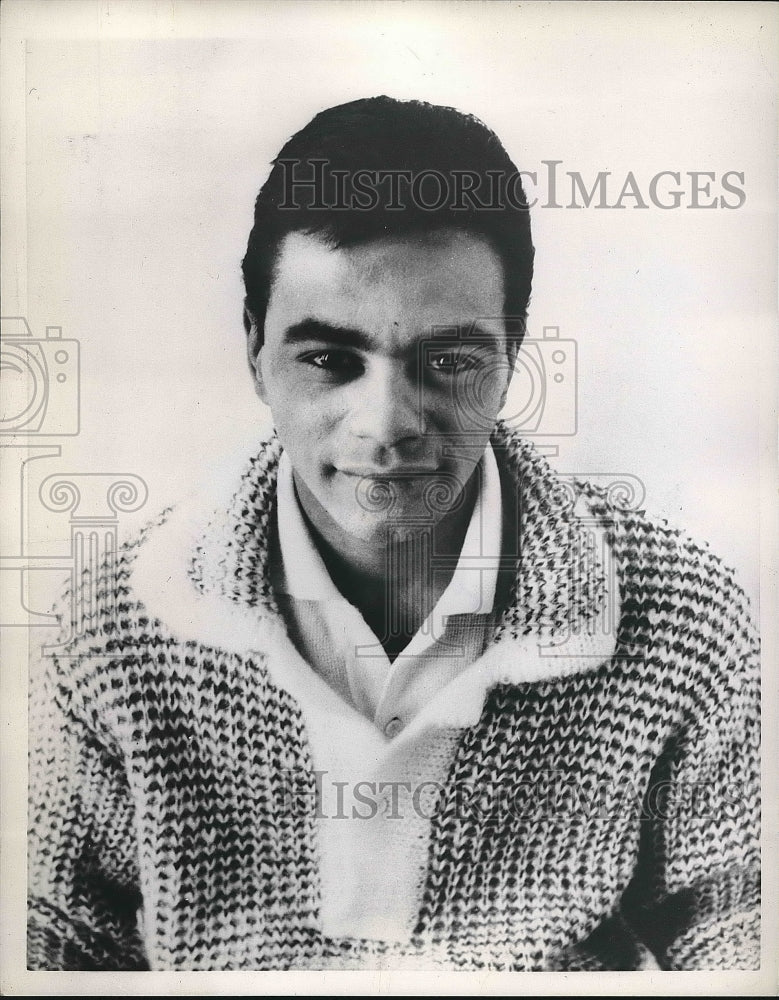 1961 Press Photo Singer Johnny Mathis - nex01093