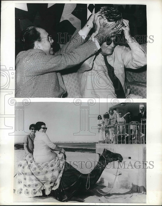 1968 Press Photo Mohammed Ayub Khan. Pakistan, Josif Broz Tito, Yugoslavia- Historic Images