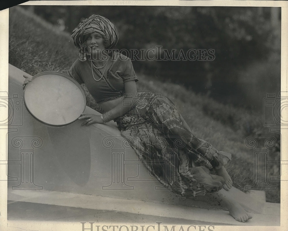 1924 Press Photo Mrs. A. Graham Biddle, Oriental Ballet, New Jersey