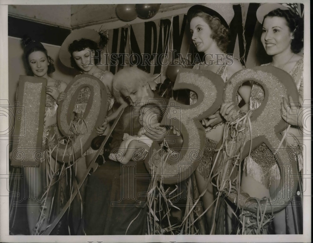 1937 Press Photo Thor Tone, Honey Woodrow, G. McCalmonte, V. McGovern, Palumbo