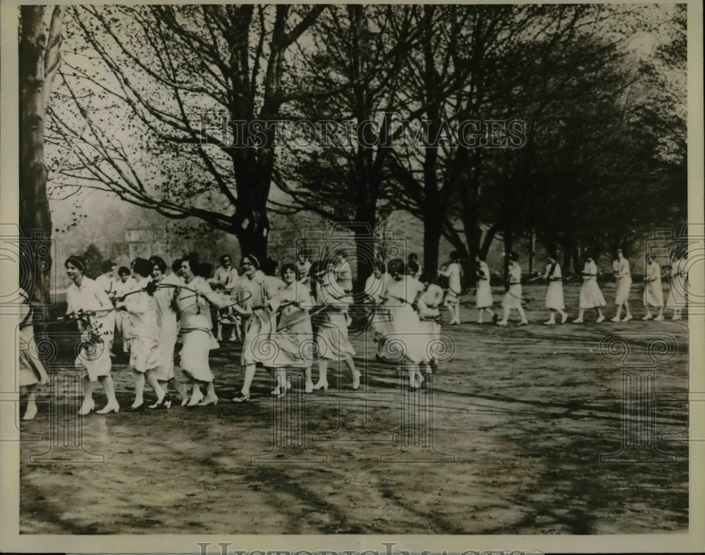 1926 Press Photo Hopp Dance at Bryn Mawr College for May Day Festival